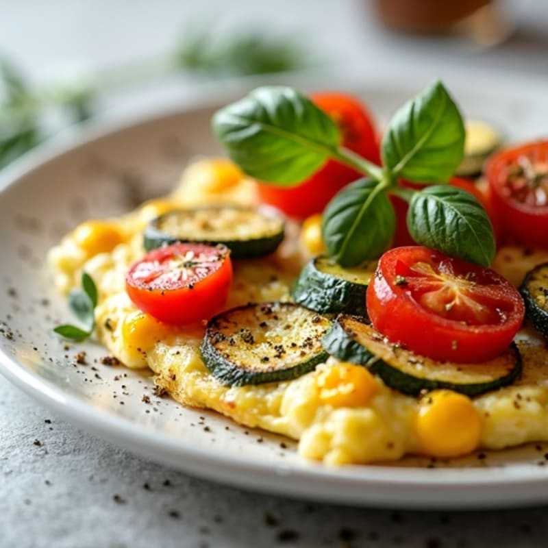 Herb-Roasted Vegetable and Goat Cheese Frittata