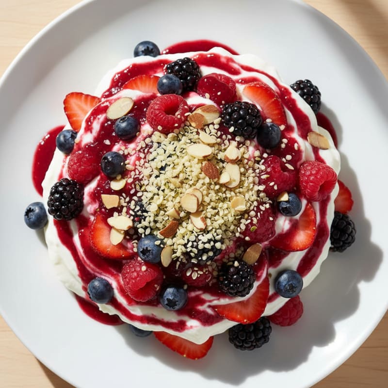 Creamy Greek Yogurt Protein Parfait with Mixed Berries