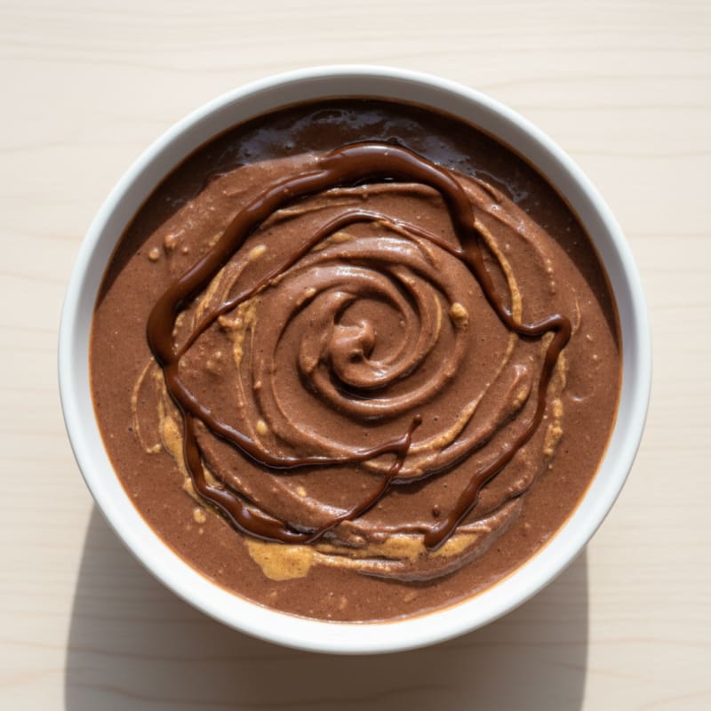 Chocolate Protein Smoothie with Peanut Butter and Banana