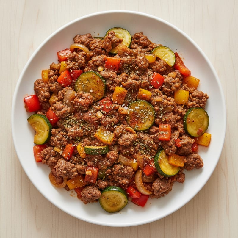 Ground Beef and Vegetable Skillet