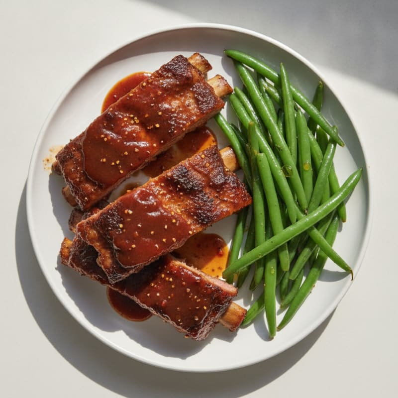 Sticky BBQ Baby Back Ribs
