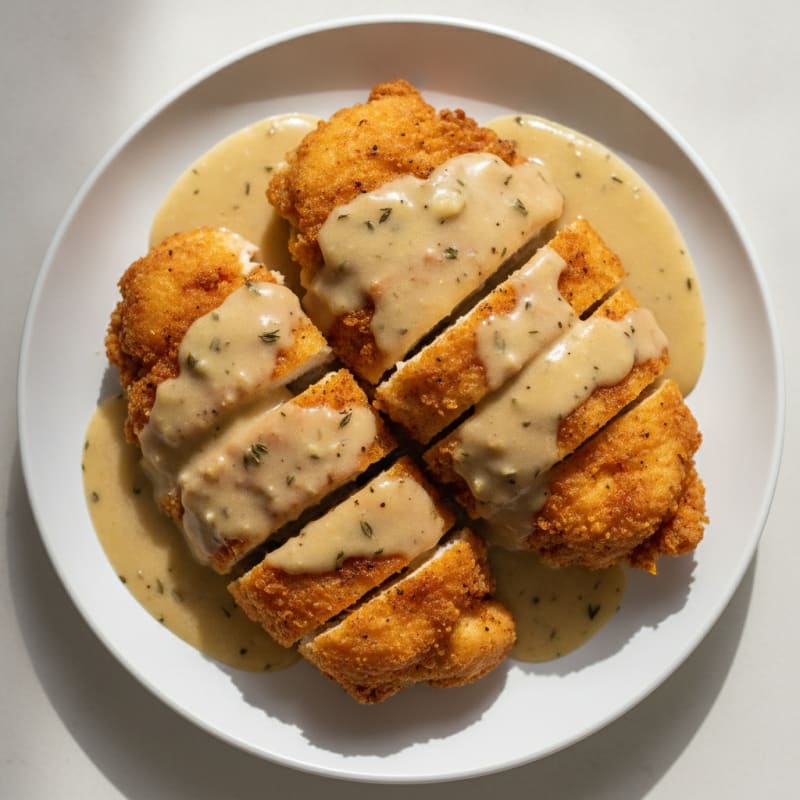 Buttermilk Fried Chicken with Creamy Gravy