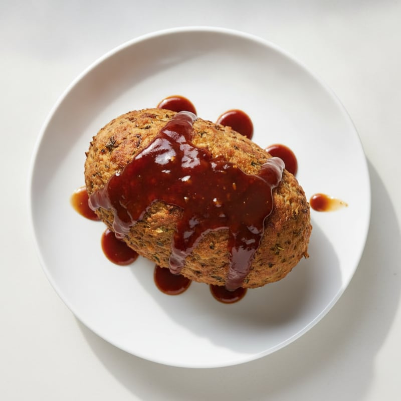 Savory Herb Turkey Meatloaf with Glaze