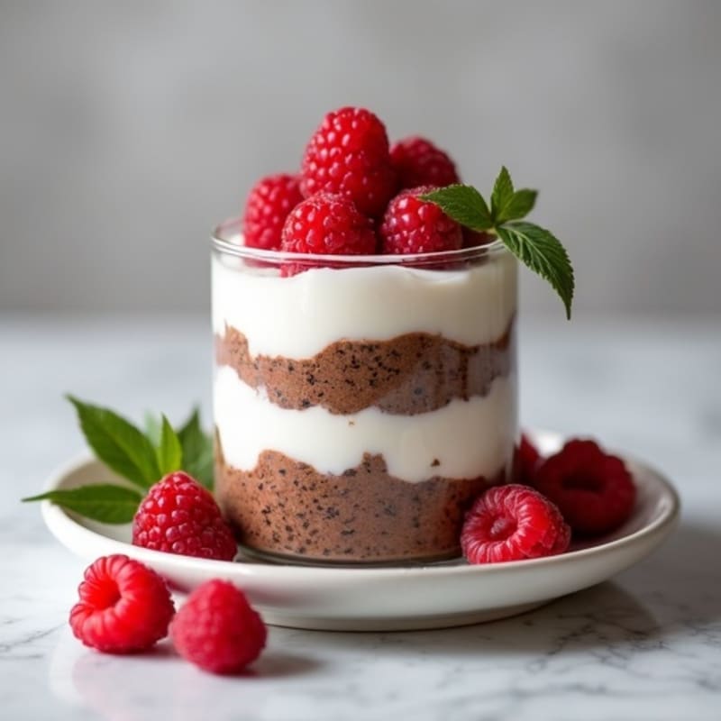 Chocolate Protein Chia Pudding Parfait