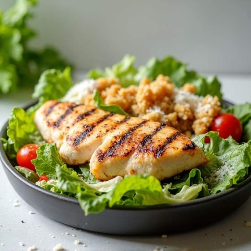 Healthy Grilled Chicken Caesar Salad