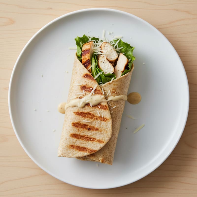 Grilled Chicken Caesar Salad Wrap