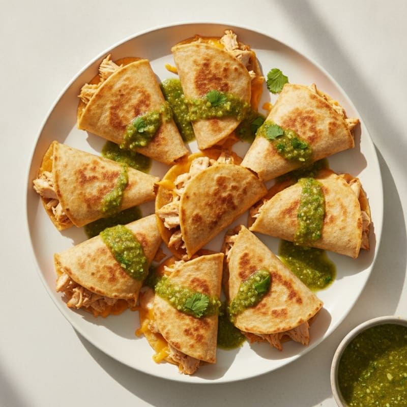 Mini Chicken and Cheese Quesadillas
