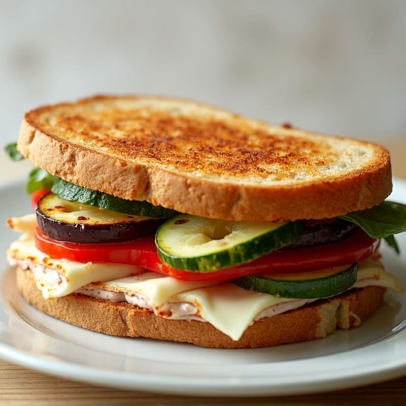 Crispy Roasted Vegetable Panini