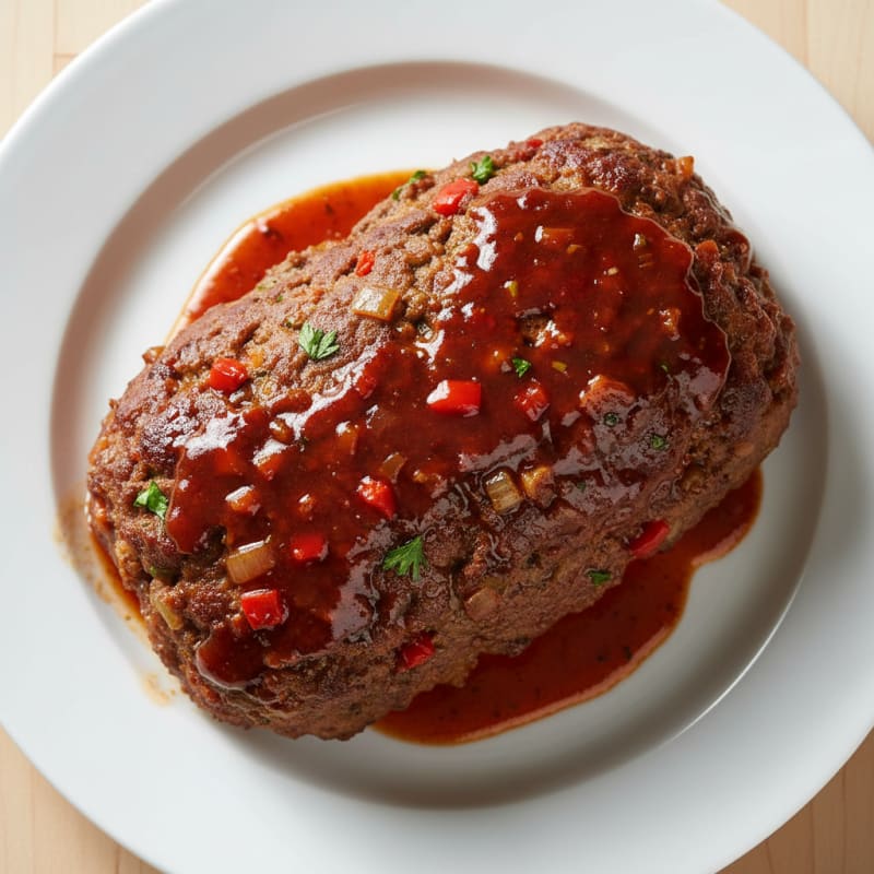 Classic Homestyle Meatloaf with Savory Glaze