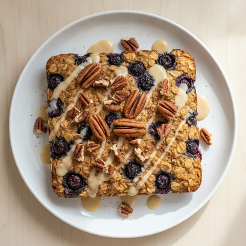 Blueberry Pecan Baked Oatmeal