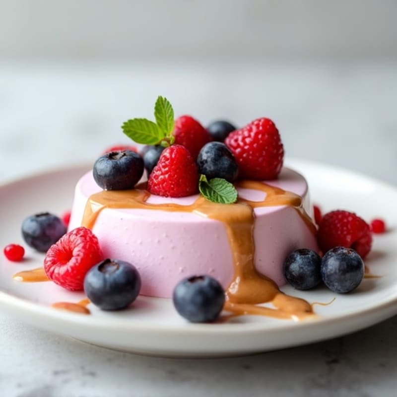 Silky Greek Yogurt Protein Mousse with Berries