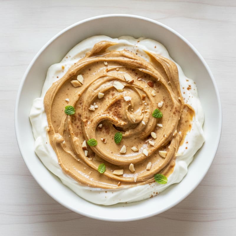 Creamy Greek Yogurt Protein Pudding with Almond Butter