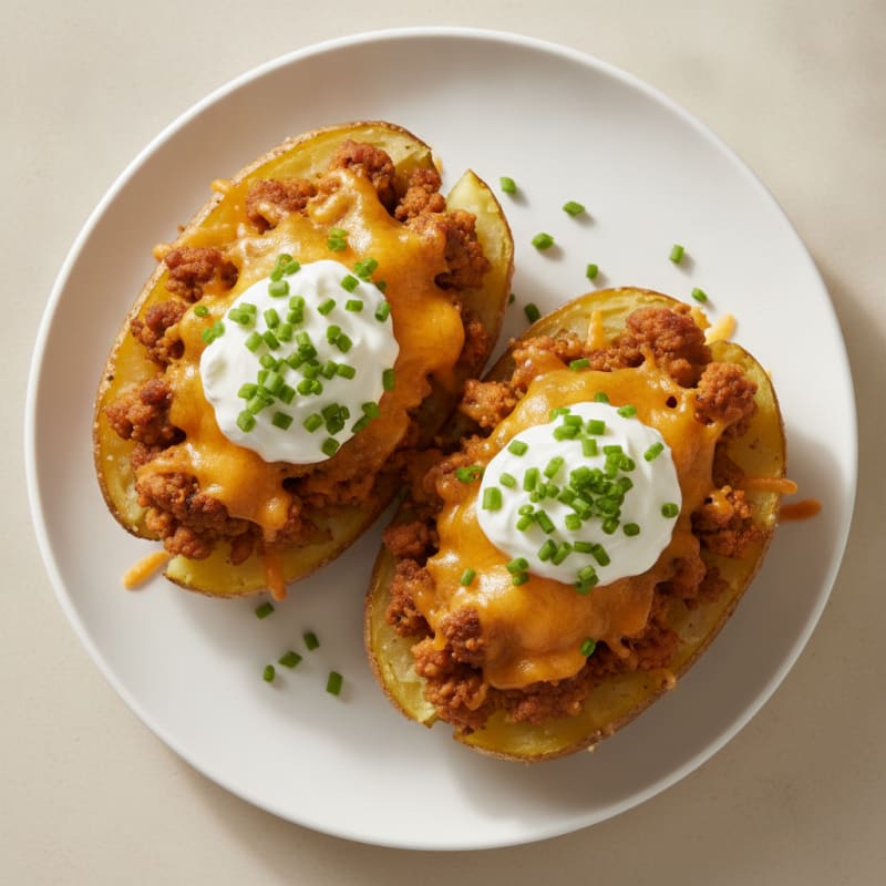 Loaded Baked Potatoes with Chives