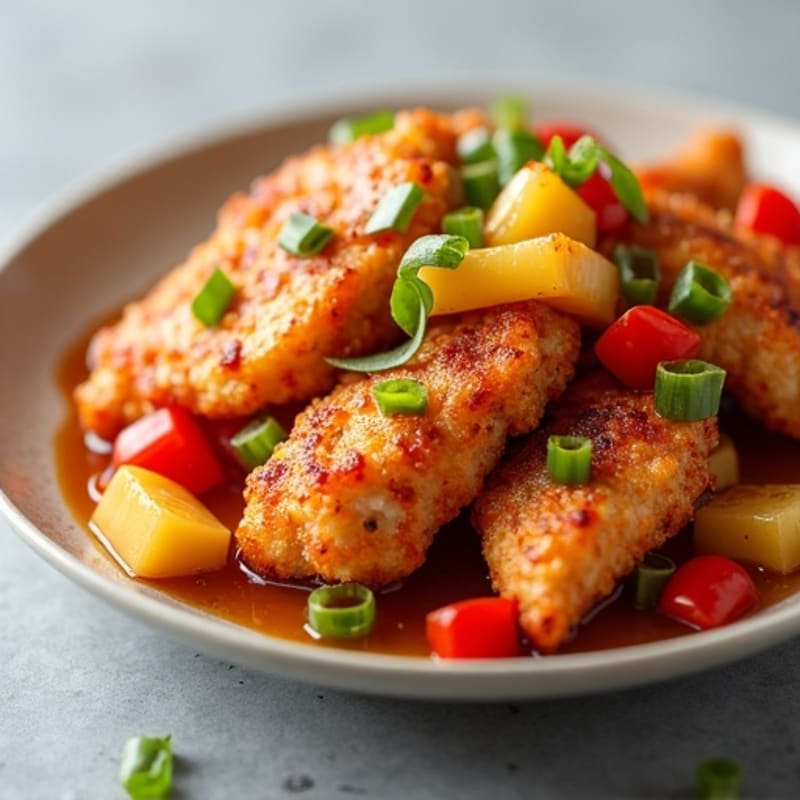 Crispy Baked Sweet and Sour Chicken