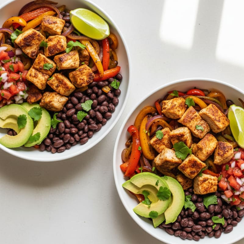 Chicken and Black Bean Burrito Bowls