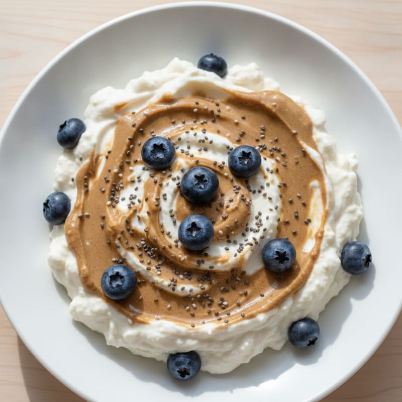 Creamy Greek Yogurt Protein Pudding with Almond Butter