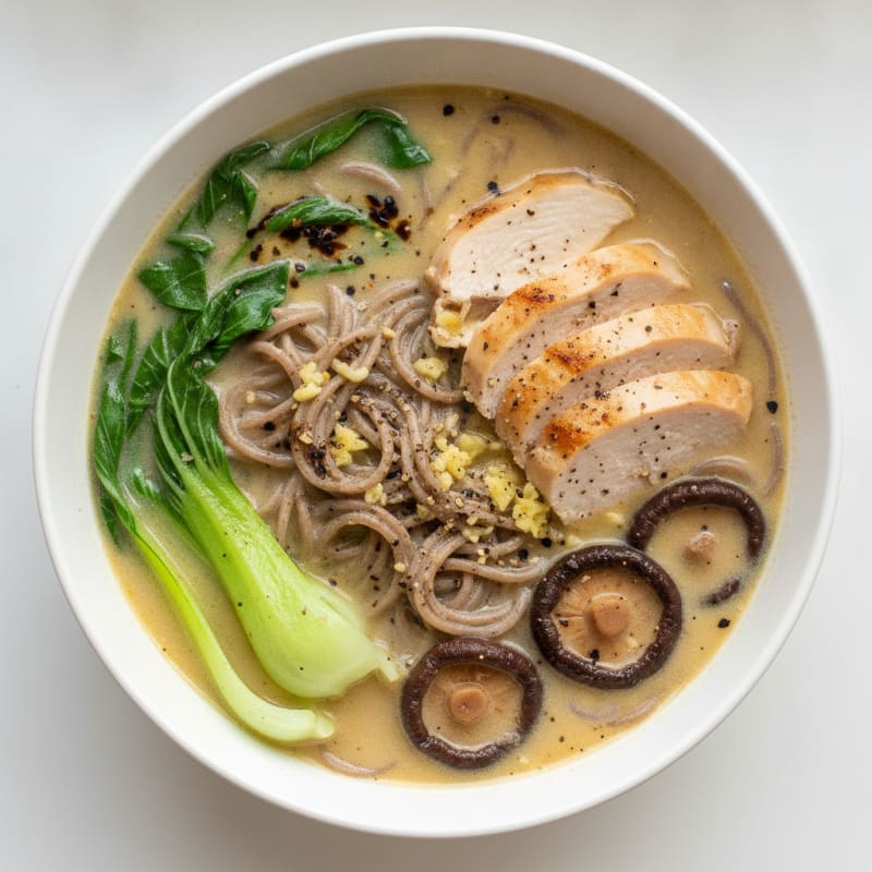 Savory Noodle Broth Bowl