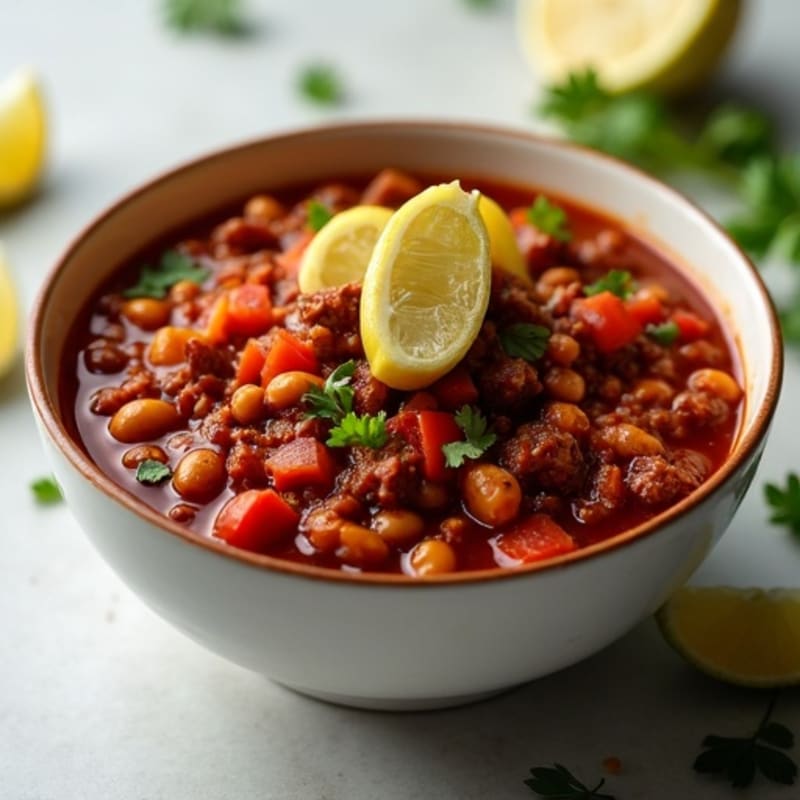 Hearty Lean Beef & Bean Chili