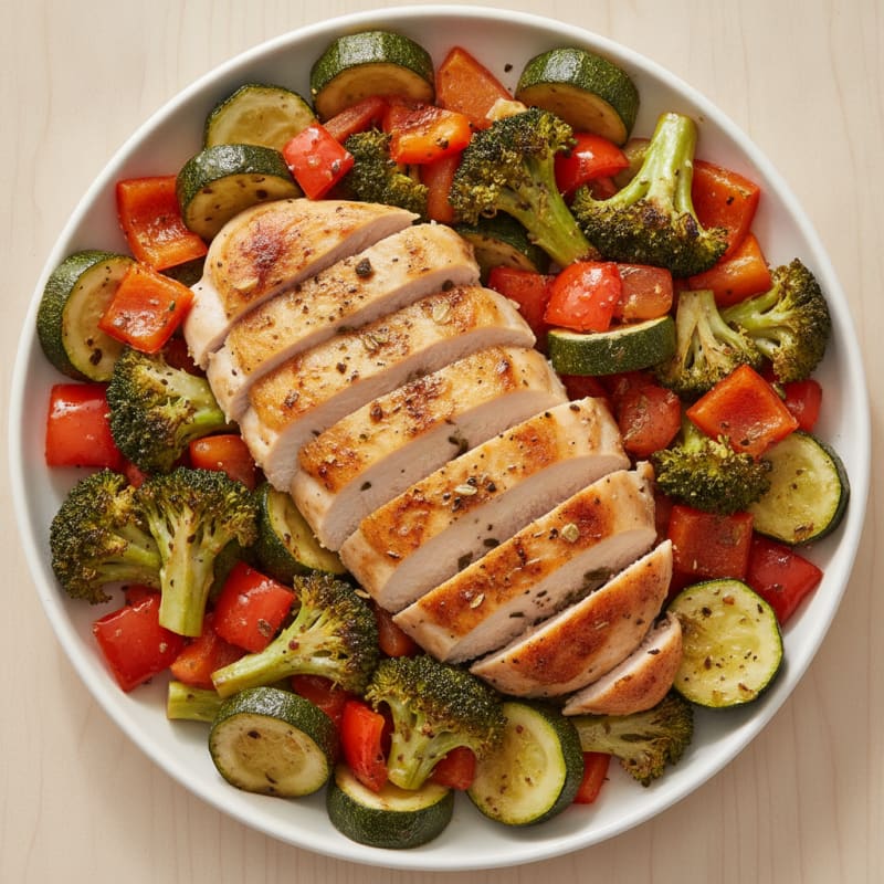 Chicken and Roasted Vegetable Medley