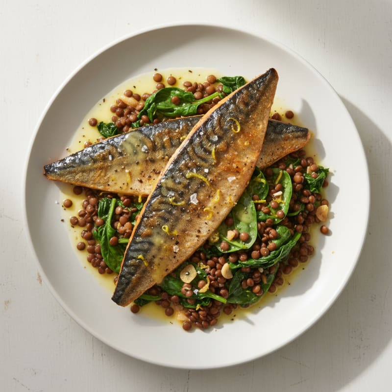 Crispy Pan-Seared Mackerel with Zesty Lemon