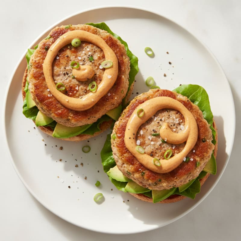 Pan-Seared Tuna Burgers with Chipotle Aioli