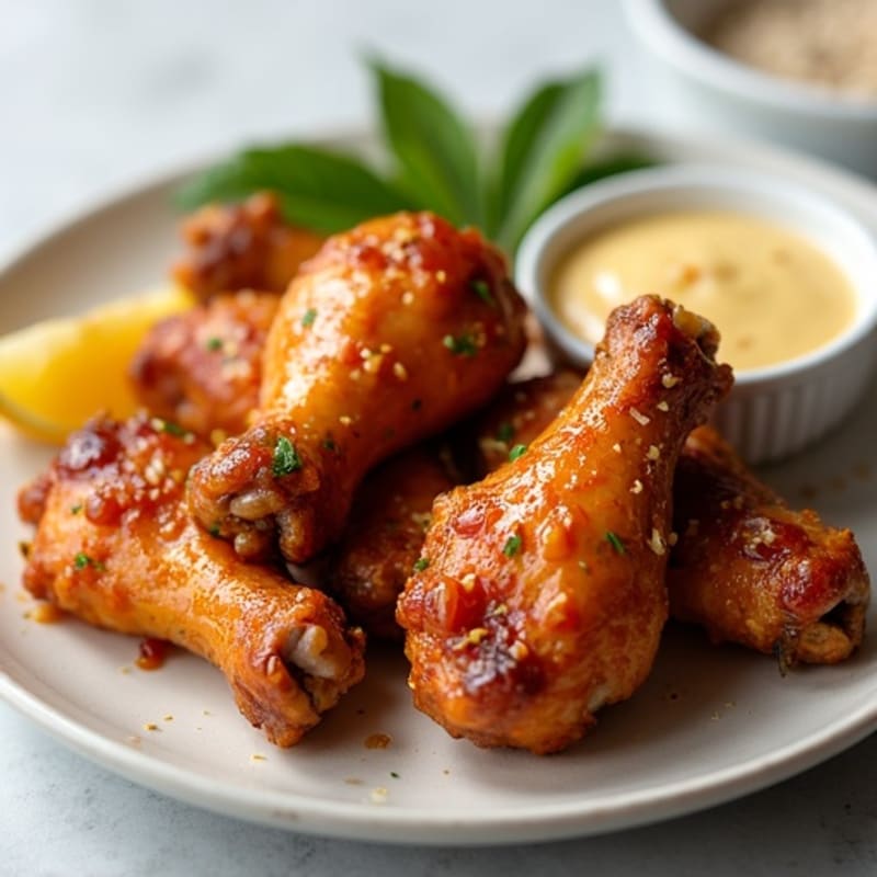 Crispy Baked Honey-Garlic Chicken Wings