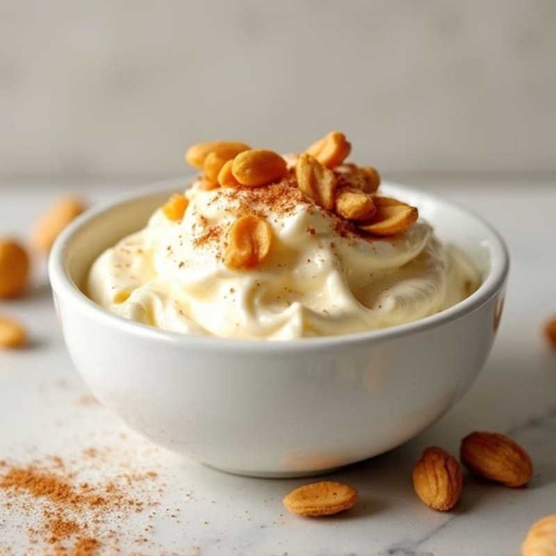 Creamy Greek Yogurt with Roasted Peanuts and Honey