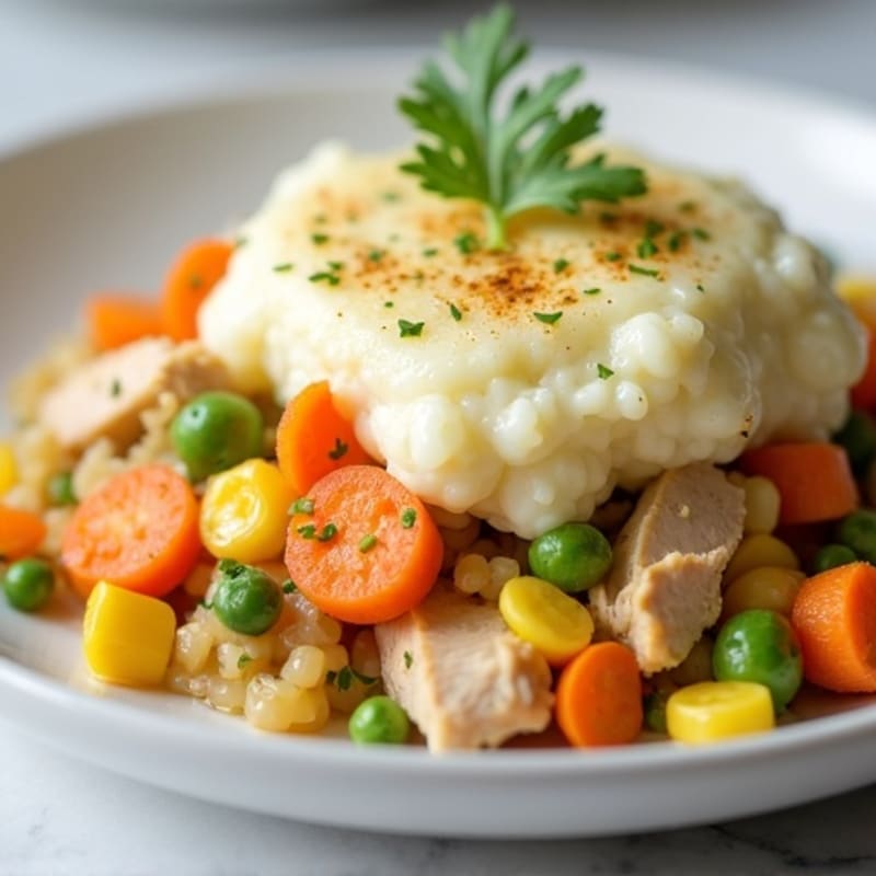 Creamy Chicken and Vegetable Shepherd's Pie