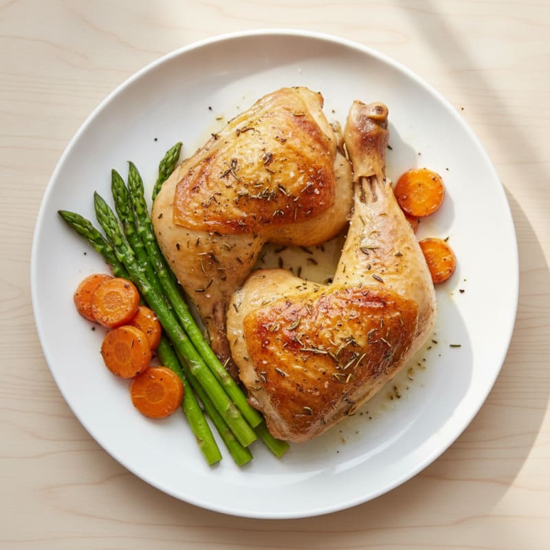 Roasted Herb Chicken Leg Quarters