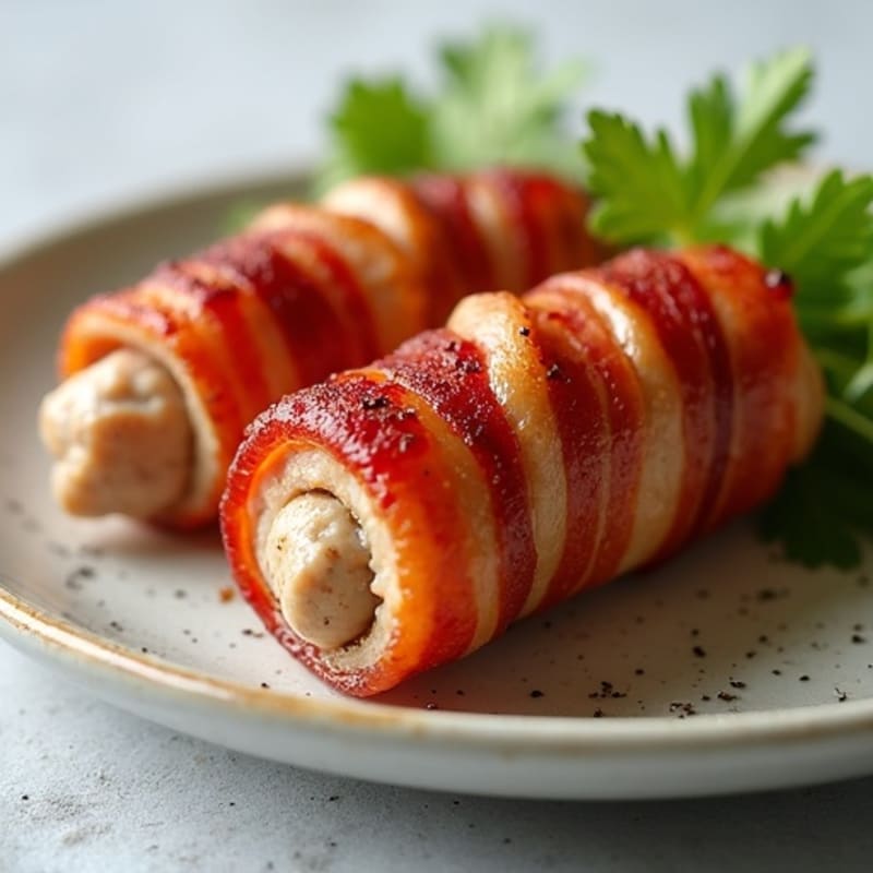 Lean Turkey Bacon-Wrapped Chicken Sausage