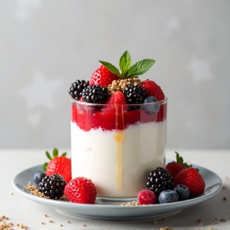 Creamy Greek Yogurt Protein Parfait with Mixed Berries