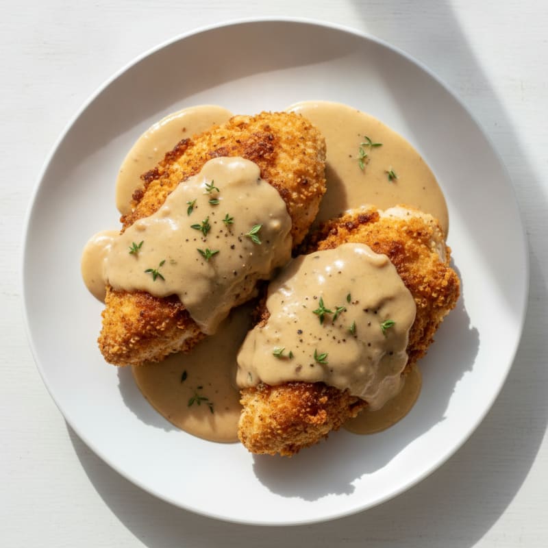 Buttermilk Fried Chicken with Creamy Gravy