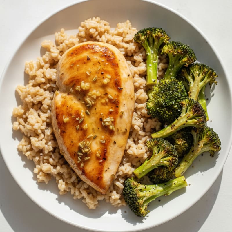 Lemon Herb Chicken with Roasted Broccoli