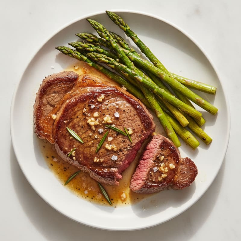 Pan-Seared Steak with Garlic Butter