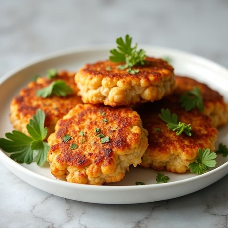 Crispy Baked Chickpea Patties