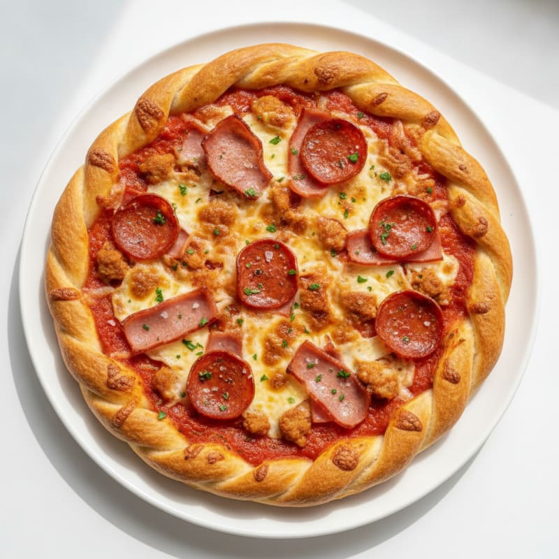 Stuffed Crust Meat Lovers Pizza