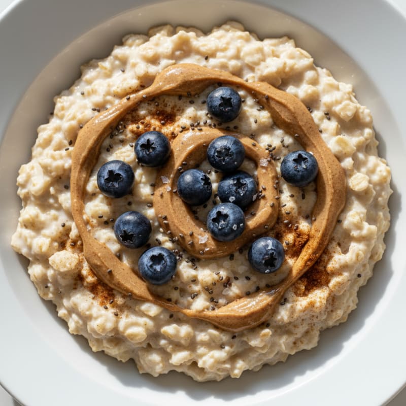 Creamy Vanilla Protein Oatmeal Bowl