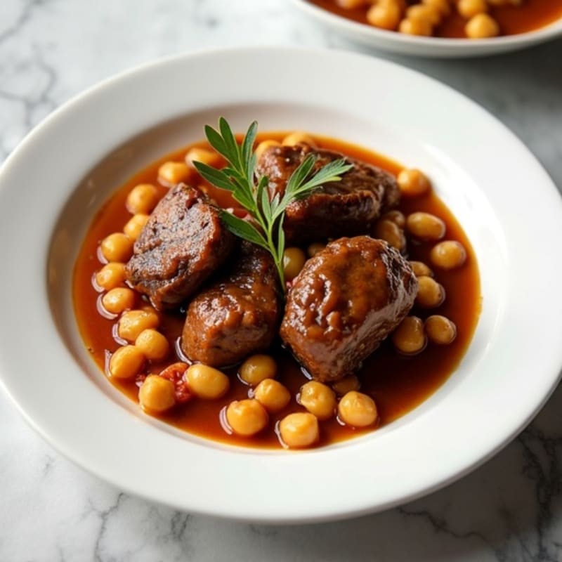 Aromatic Braised Lamb with Sweet Dates and Chickpeas