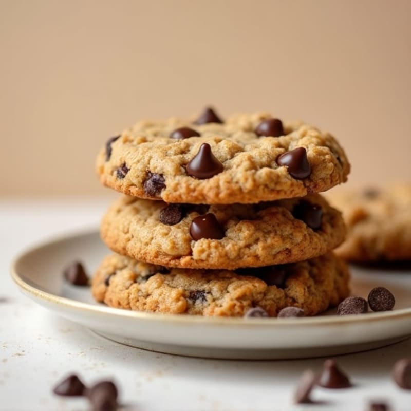 Chewy Peanut Butter Chocolate Chip Protein Cookies