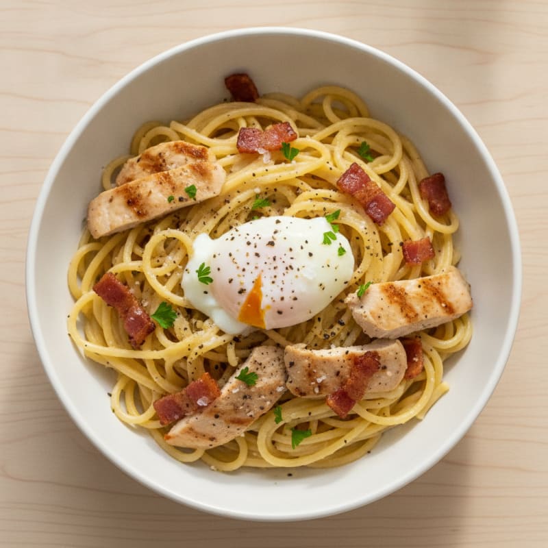 Classic Carbonara with Pancetta and Egg