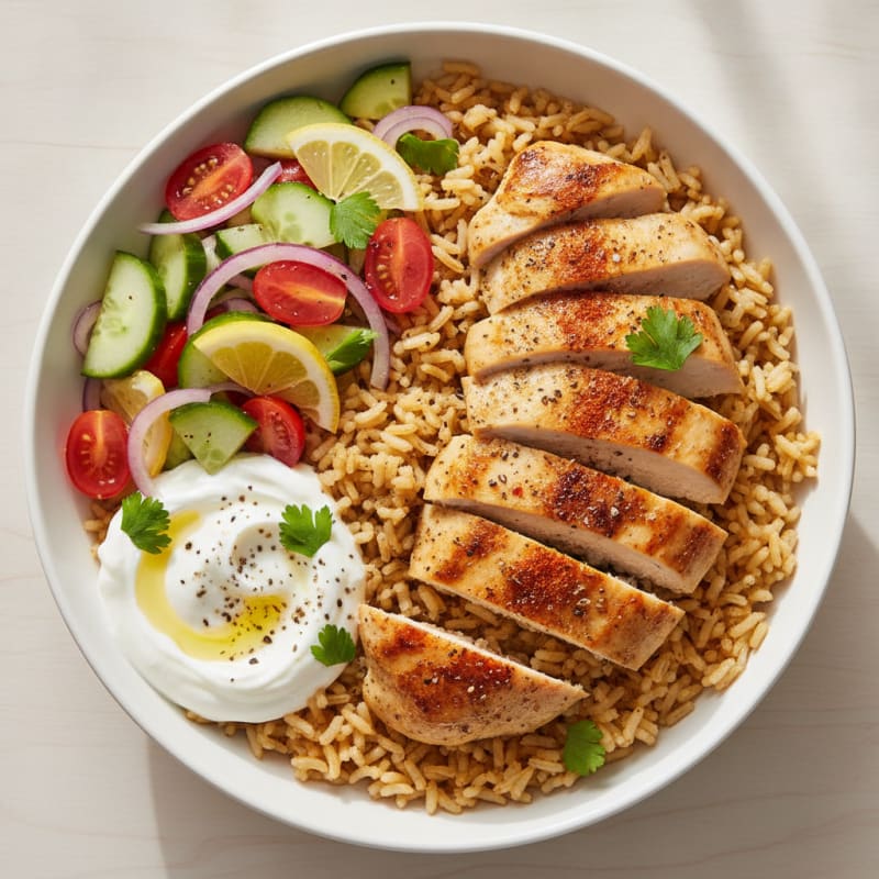 Chicken Shawarma Rice Bowl