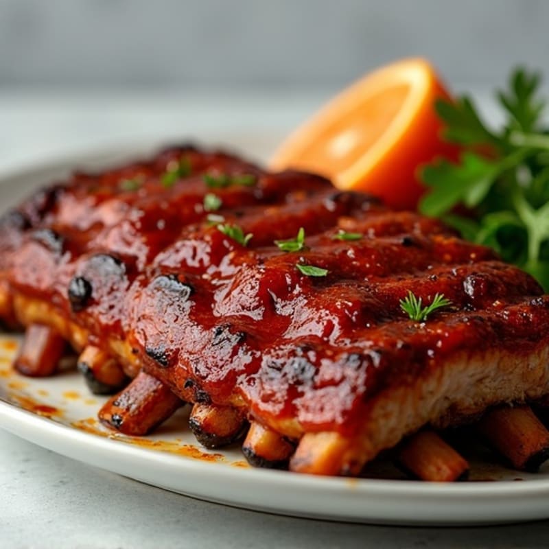 Tender Baked Baby Back Ribs with Smoky Sweet Glaze