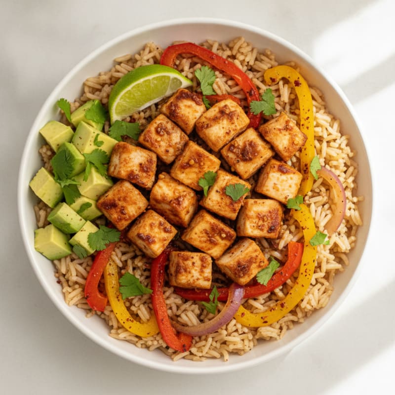 Chili-Lime Chicken and Rice Bowl