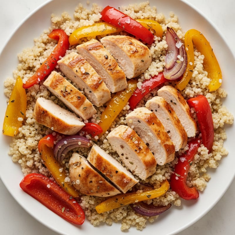 Chicken and Roasted Bell Peppers