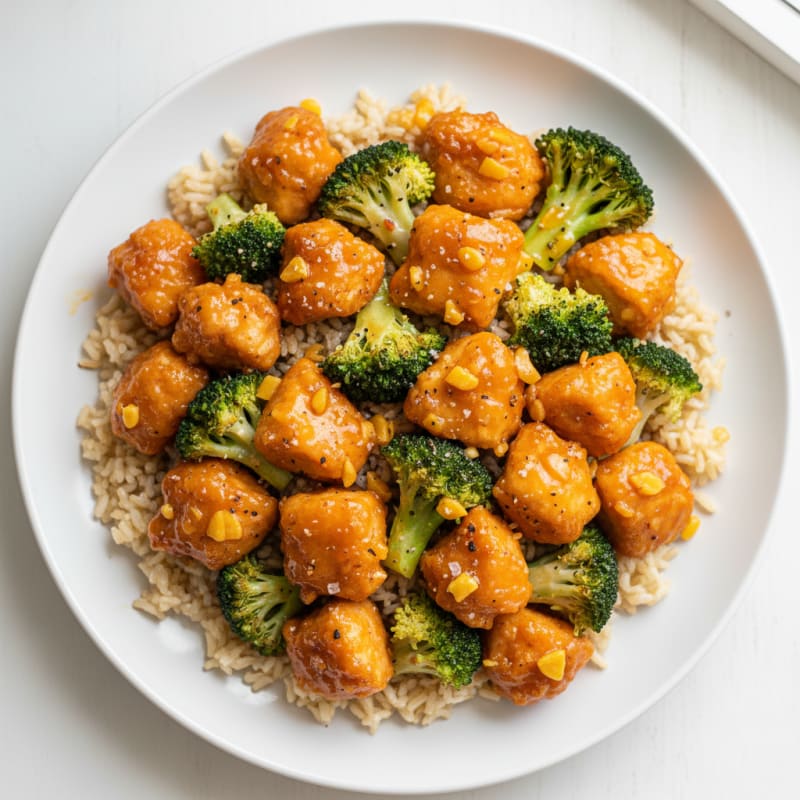 Baked Orange Chicken and Broccoli