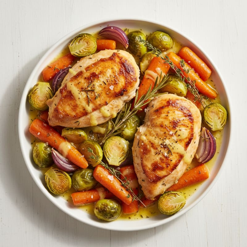 Golden Lemon Herb Roasted Chicken Traybake