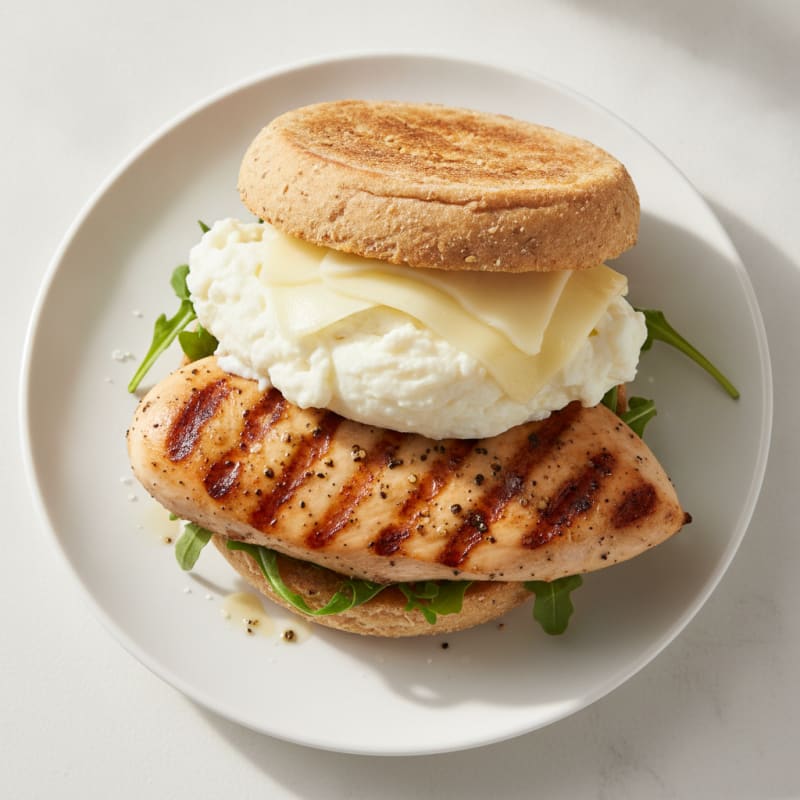 Egg White and Grilled Chicken Sandwich