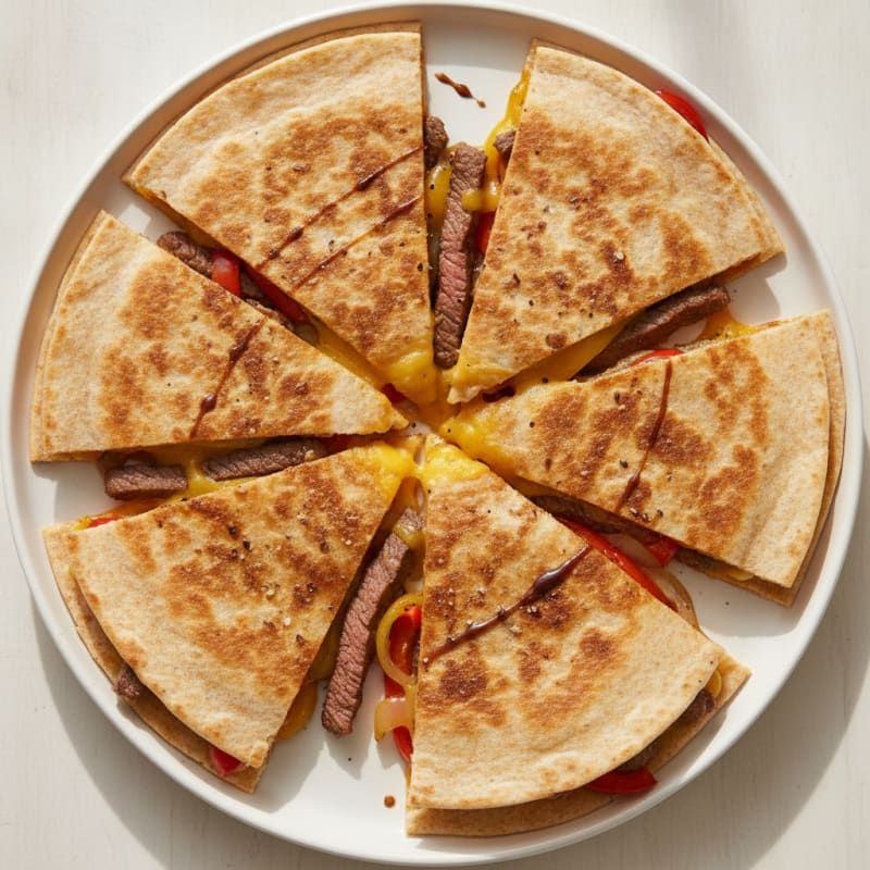 Seared Steak & Pepper Quesadillas