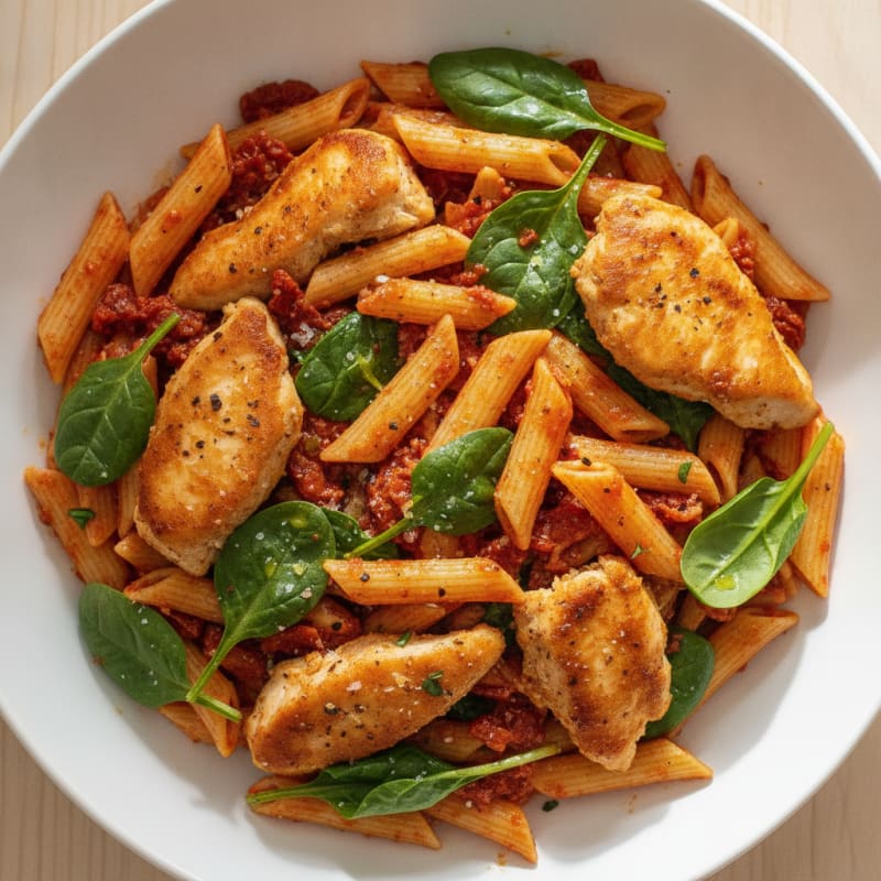 Sun-Dried Tomato Pesto Chicken Pasta