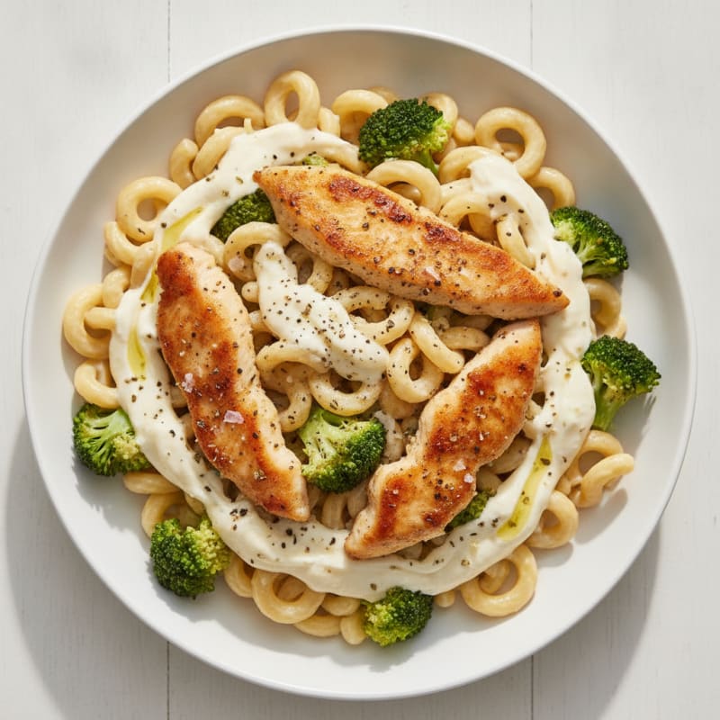 Garlic Parmesan Chicken Alfredo Pasta